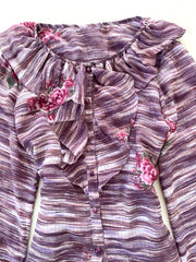 Vintage Ruffle Top-Bust 40