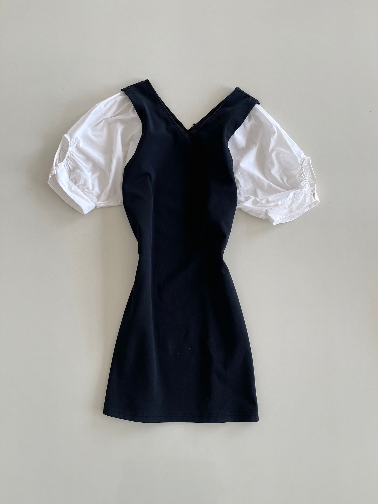 Korean Puffy Sleeve Dress-Bust 44 to 48