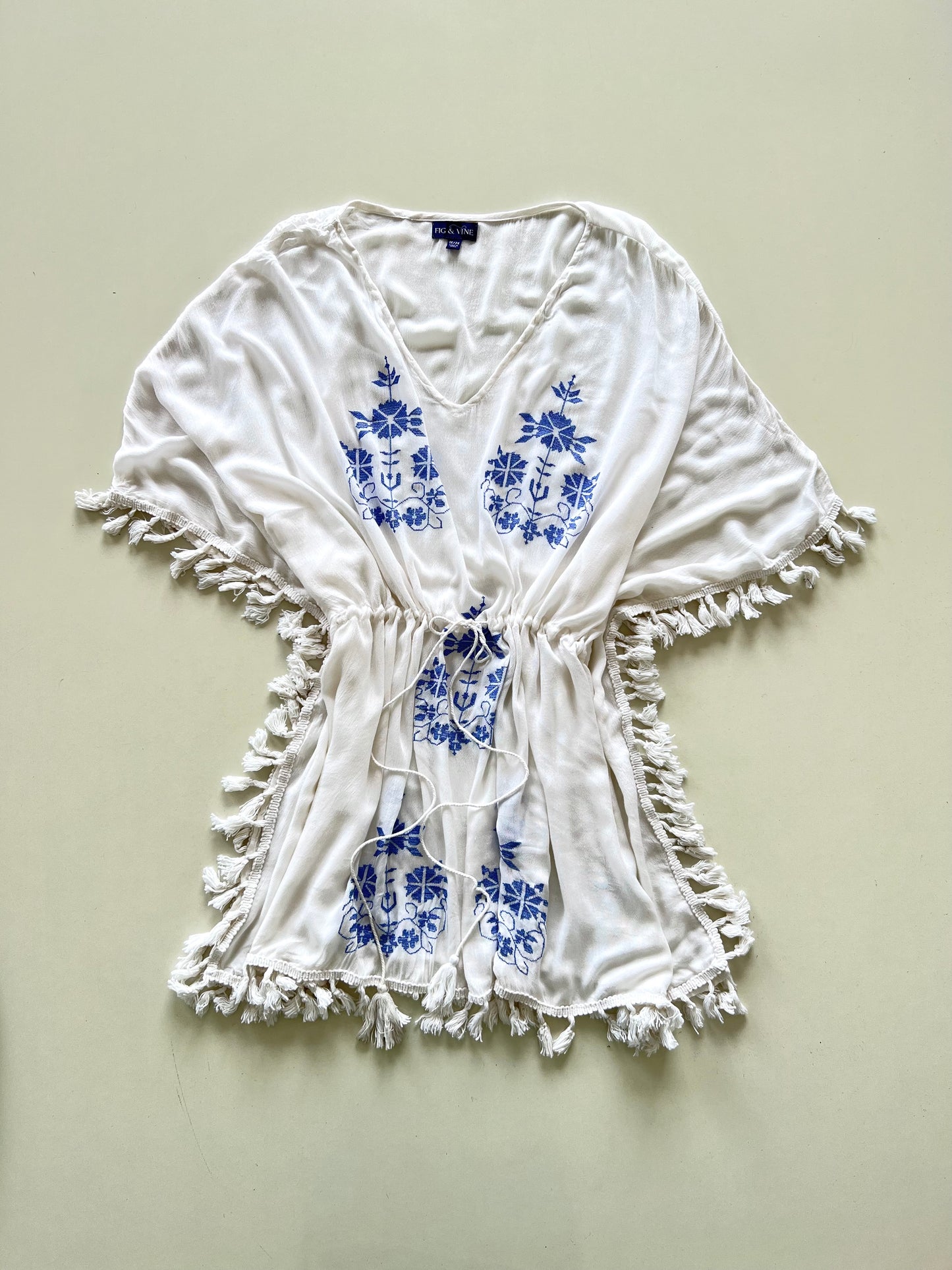 Fig & Vine Embroidered Top-Bust 54