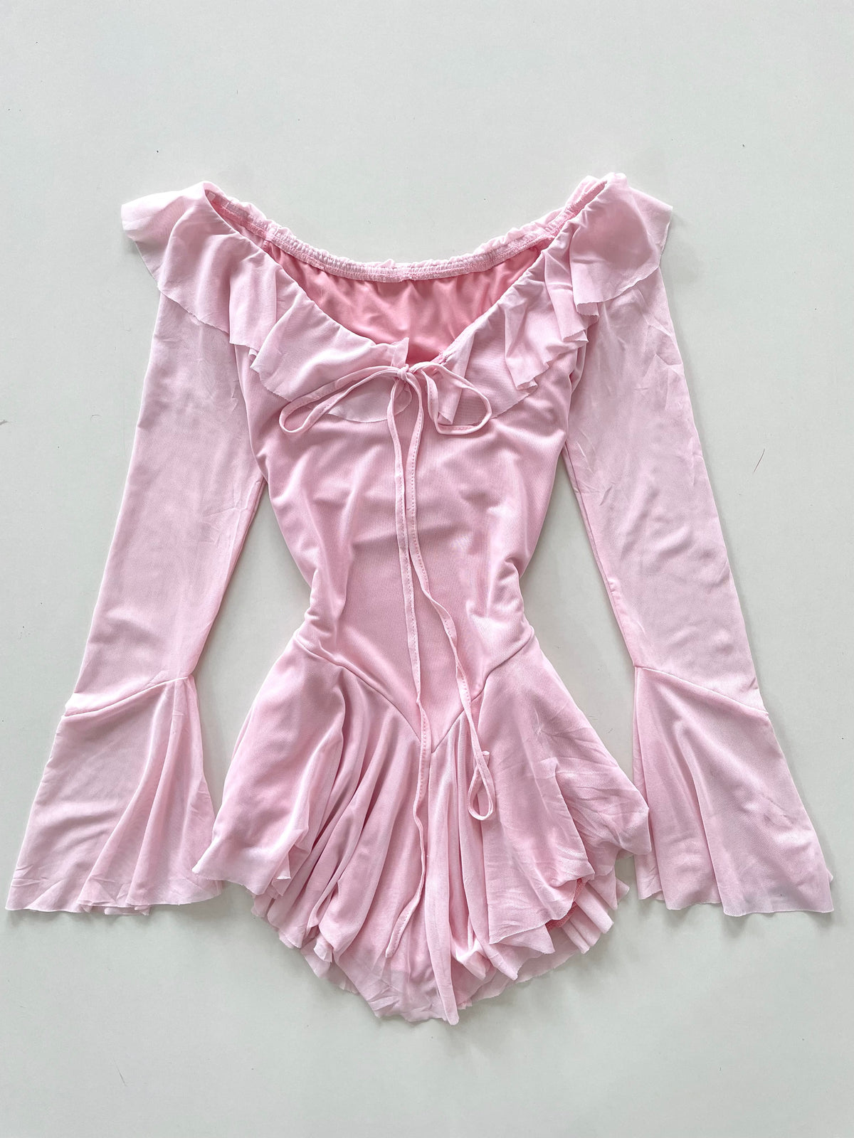 Powder Pink Asymmetric Dress-Bust 32 to 34