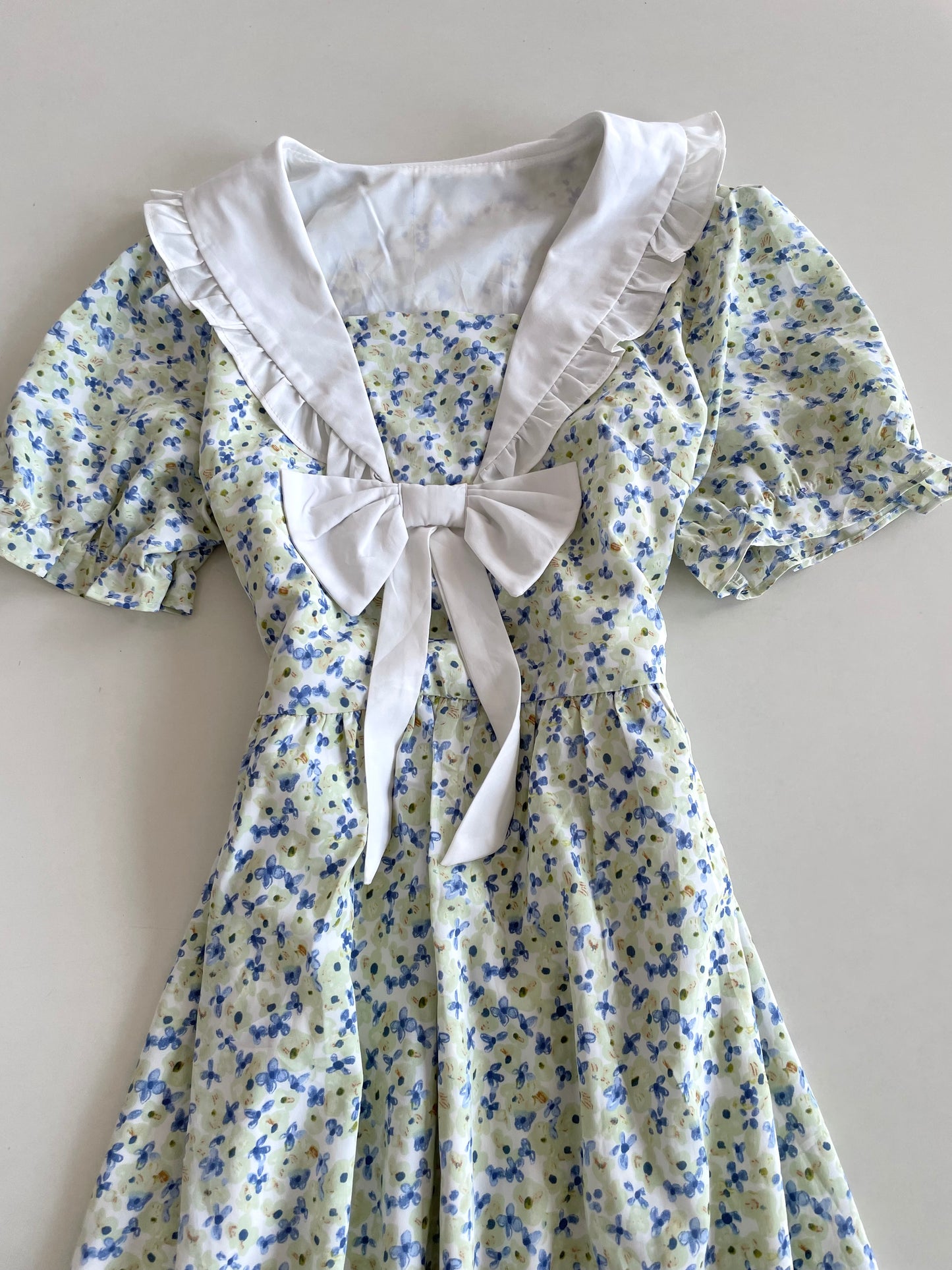 Korean Bow Dress-Bust 40