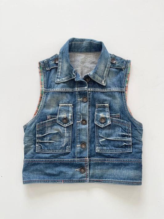 Y2k Denim Jacket-Bust 34