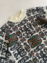 Vintage Embroidered Sweater-Bust 43