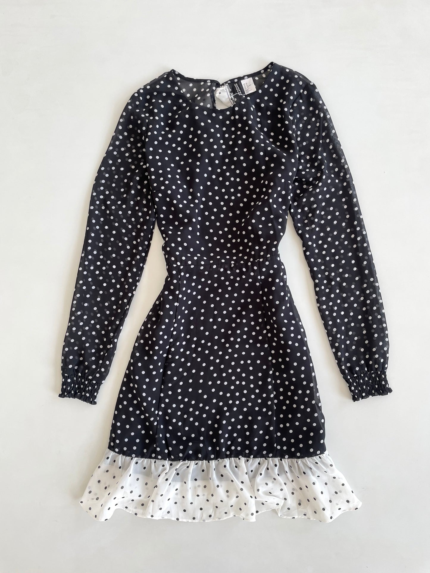 H&M Polka Dot Ruffle Dress-Bust 34