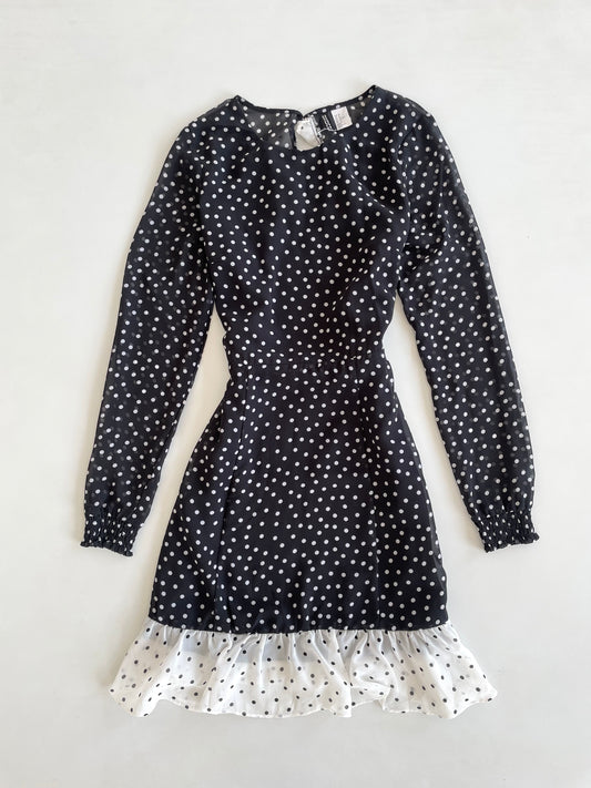 H&M Polka Dot Ruffle Dress-Bust 34