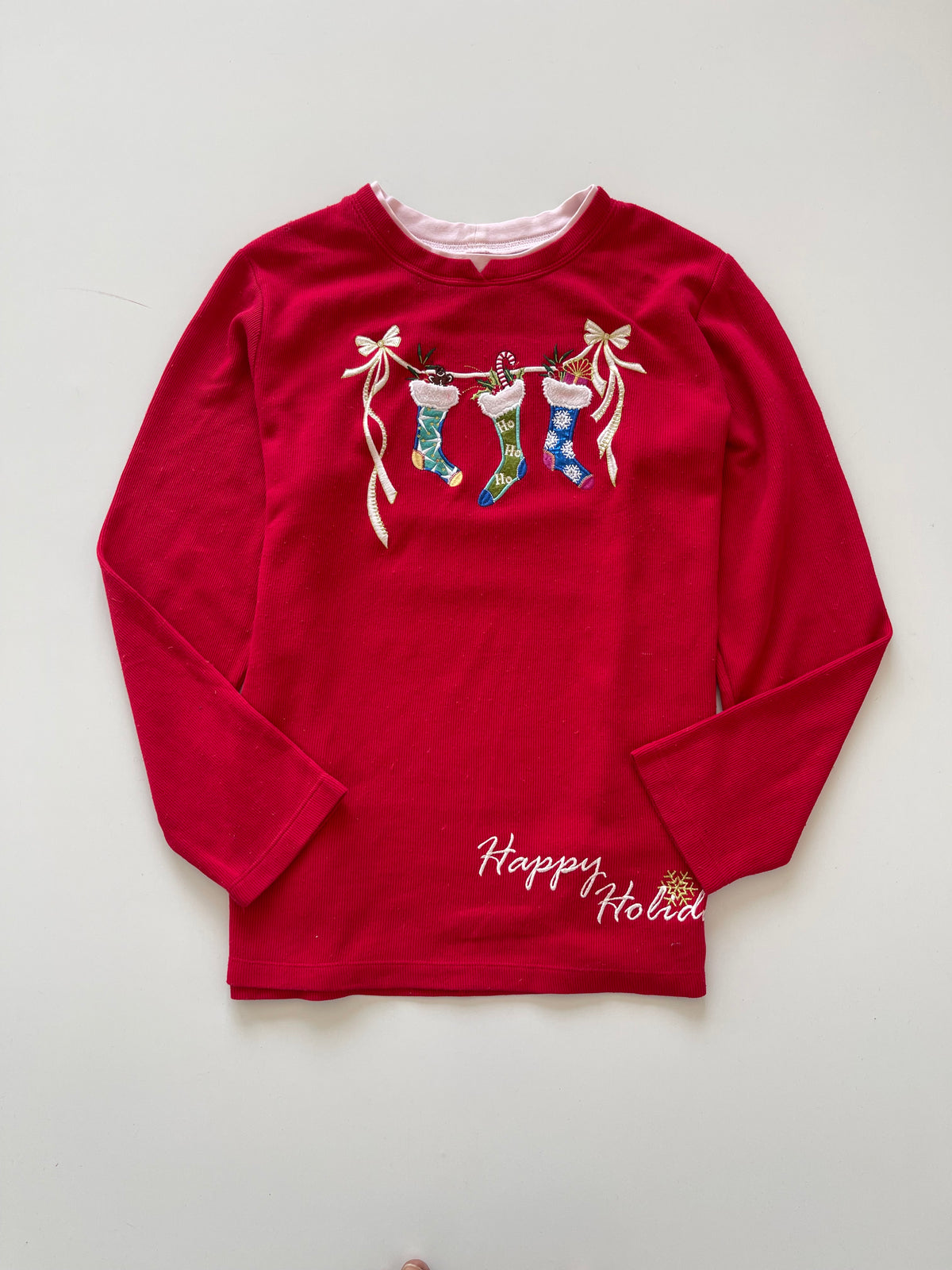 White Stag Christmas Embroidered Sweater-Bust 48