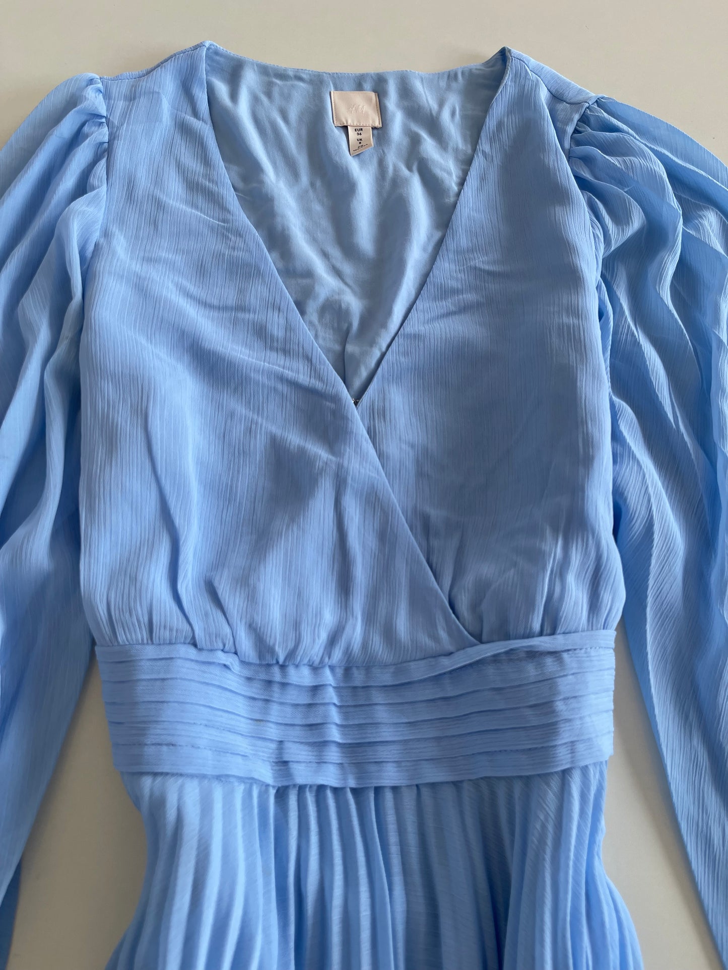 H&M Pleated Blue Dress-Bust 36