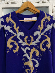 Embroidered Sweater-Bust 44