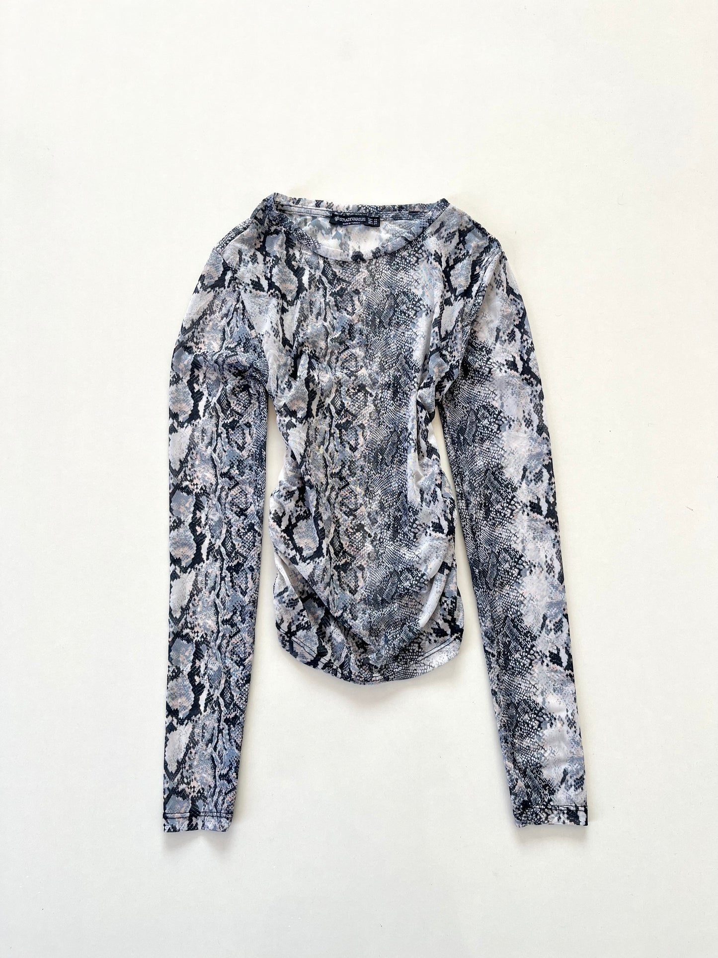 Snakeskin Sheer Top-Bust 26 to 30