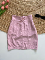 Load image into Gallery viewer, CHANTAL ROSNER PINK SUEDE SKIRT - WAIST 24
