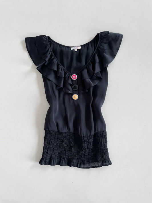River Island Semi Sheer Top-Bust 36