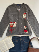 Load image into Gallery viewer, Crazy Horse Embroidered Christmas Sweater-Bust 46
