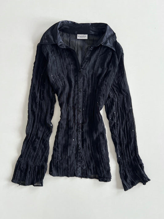 Canda Sequin Sheer Shirt-Bust 42 to 44