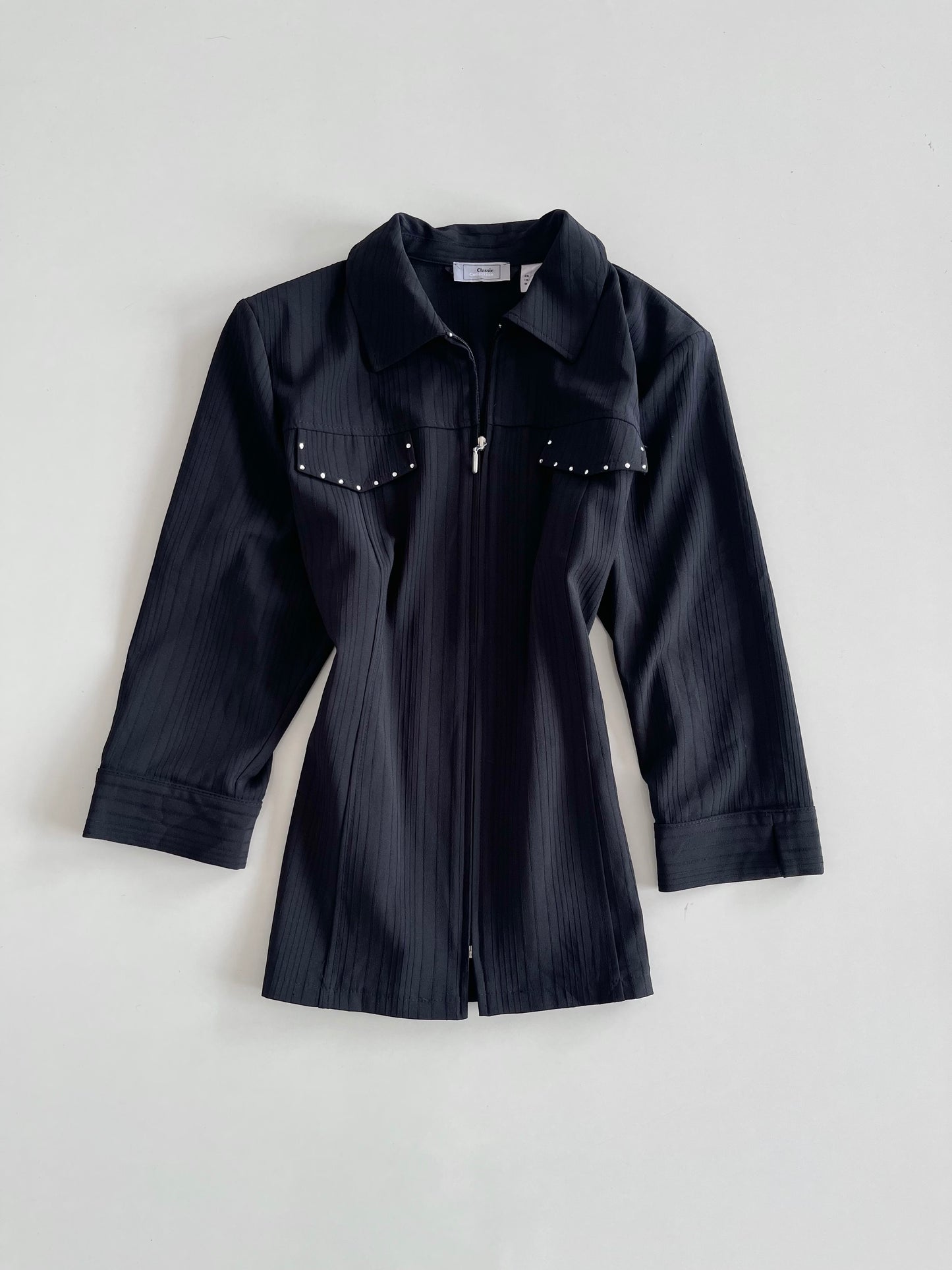 Classic Zipper Vintage Blazer-Bust 48
