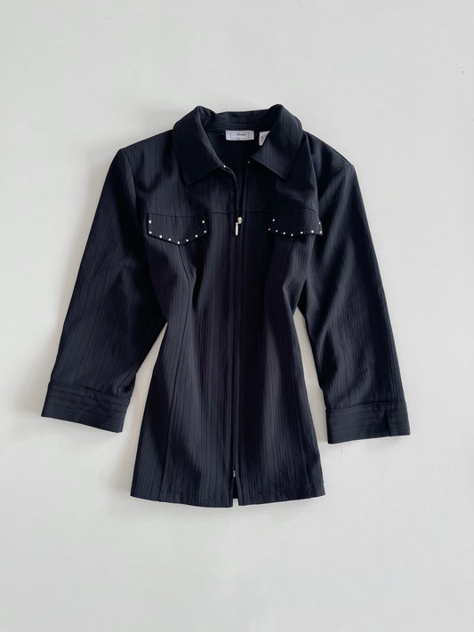 Classic Zipper Vintage Blazer-Bust 48
