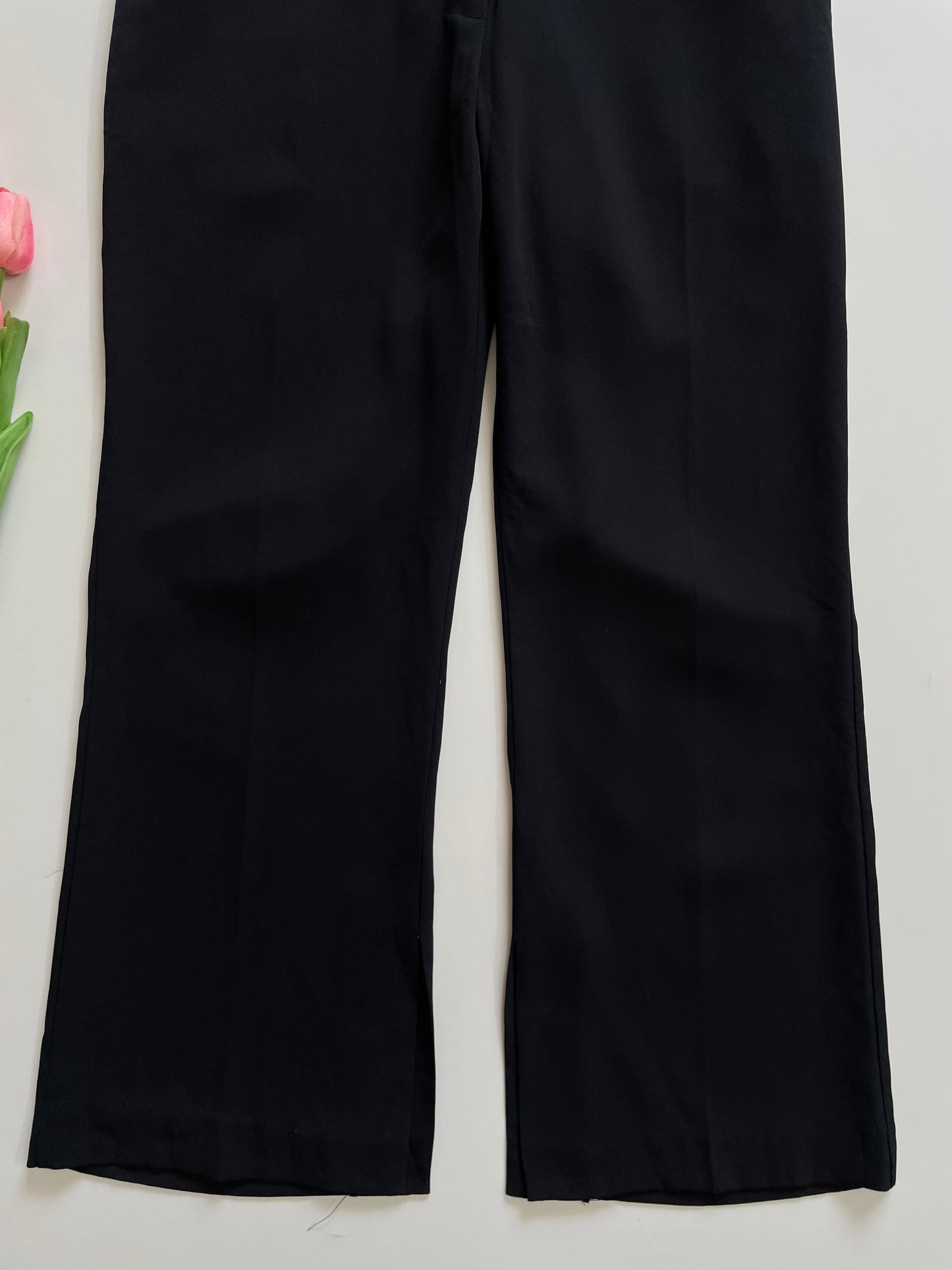 SOLID BLACK PANTS - WAIST 28 TO 30