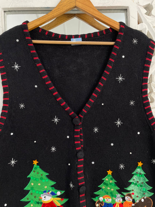 Holiday Editions Christmas Sweater Vest-Bust 46