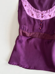 Parallel Satin Top-Bust 36