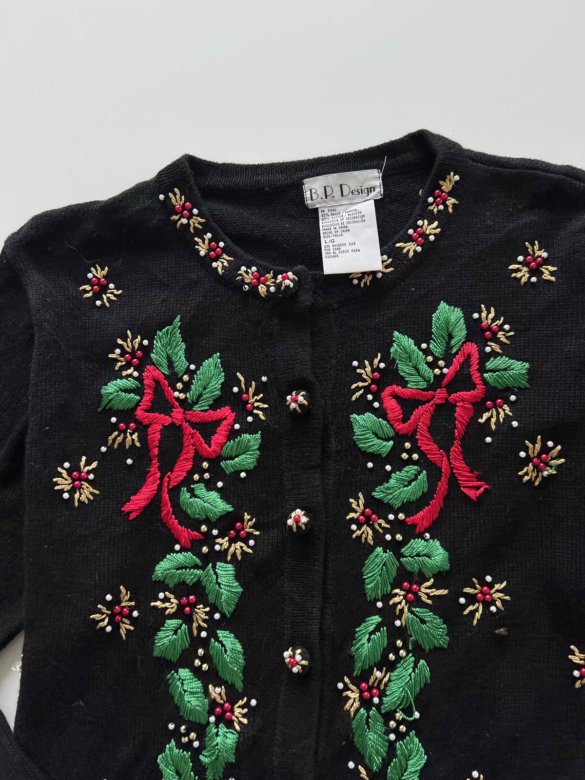 BP Design Embroidered Sweater-Bust 46