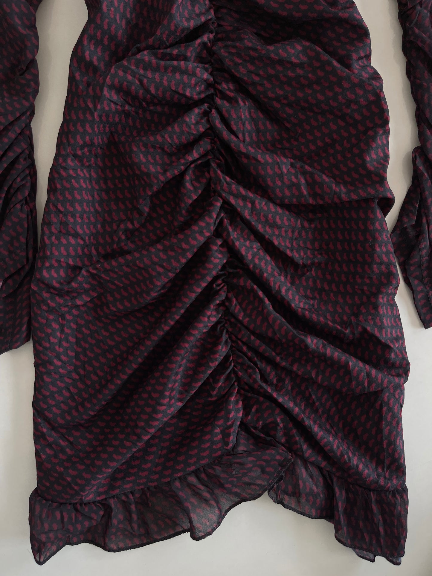 Vintage Ruched Dress-Bust 36 to 38