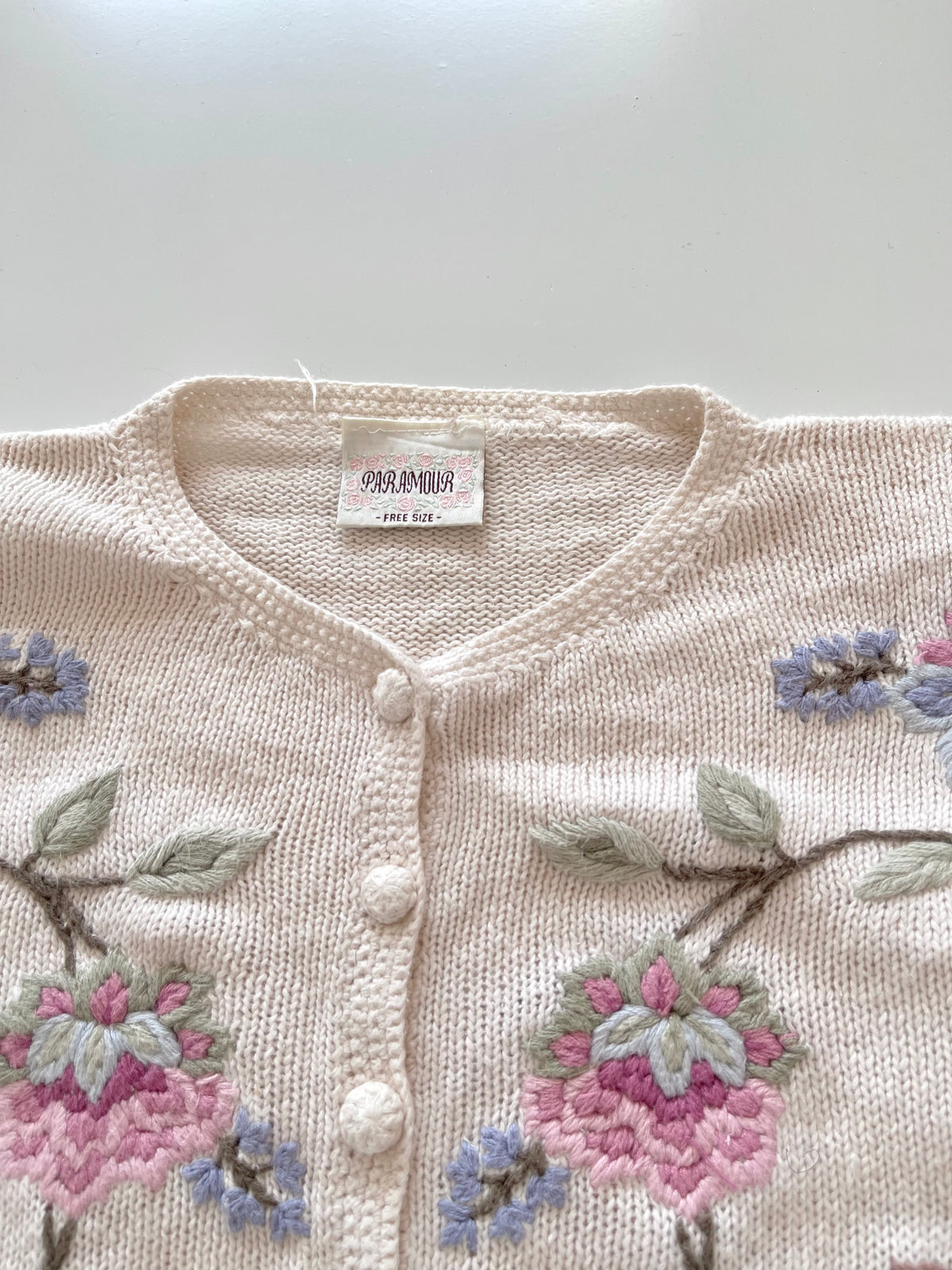Paramour Embroidered Cardigan Sweater-Bust 46