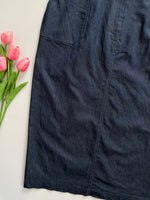 Load image into Gallery viewer, MIDNIGHT BLUE DENIM SKIRT - WAIST 32
