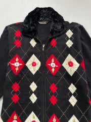 Vintage Embroidered Sweater-Bust 42