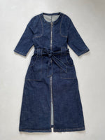 Load image into Gallery viewer, Belted Denim Dress-Bust 34
