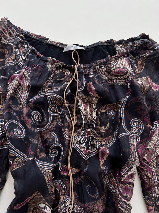 Tredy Vintage Paisley Top-Bust 44 to 46