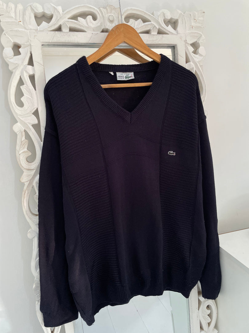 Lacoste Vintage Deep Blue Sweater-Bust 44