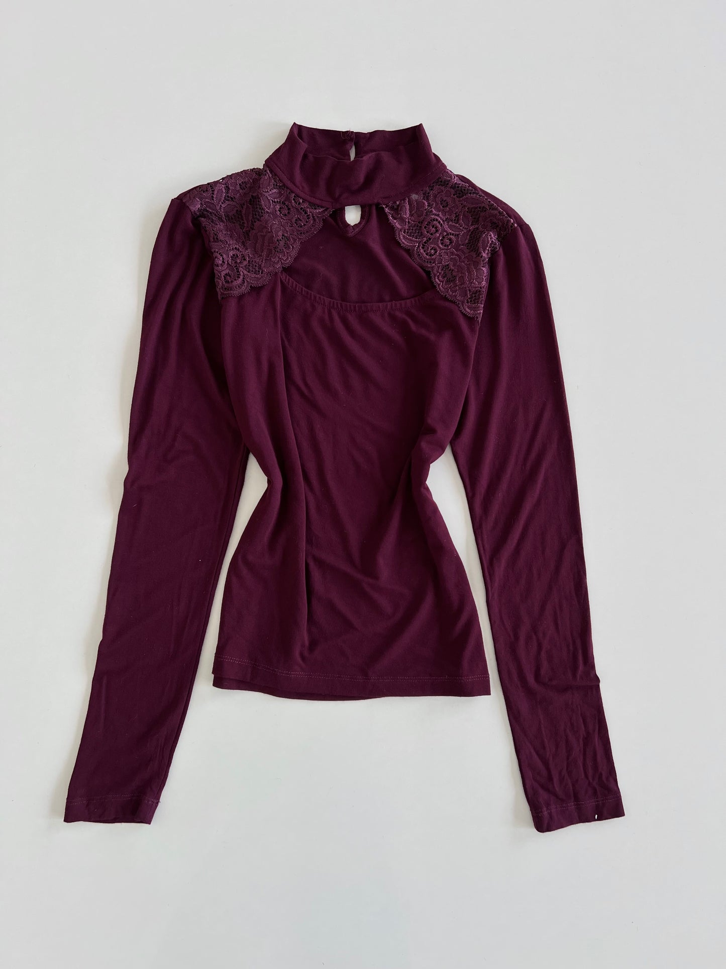 Select Wine Lace Top-Bust 32 to 34