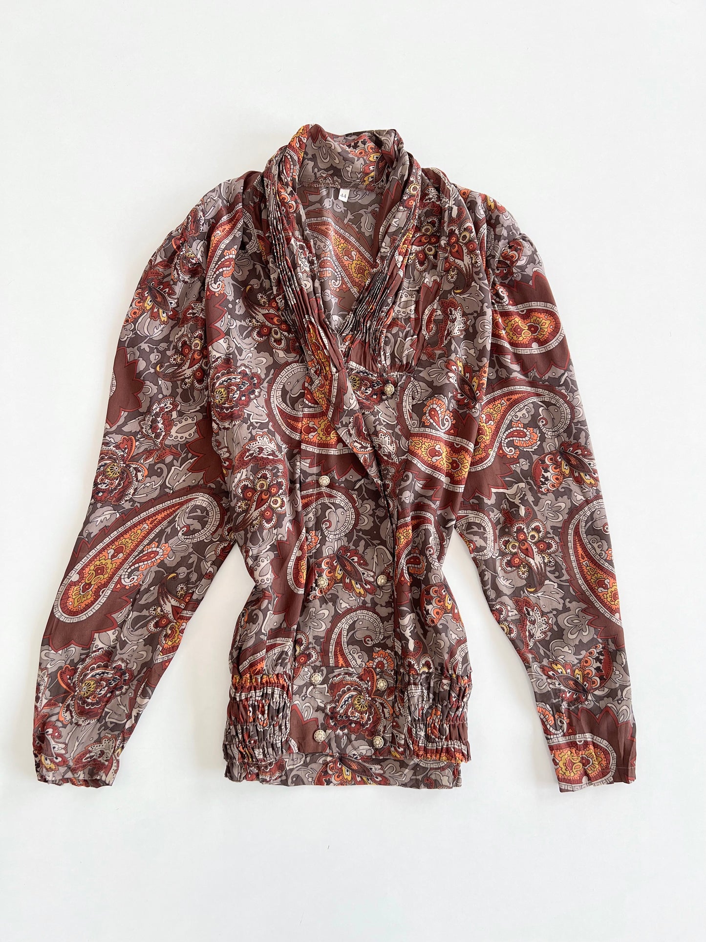 Paisley Vintage Top-Bust 44