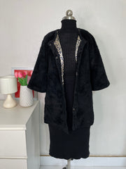 Black Fur Coat-Bust 34