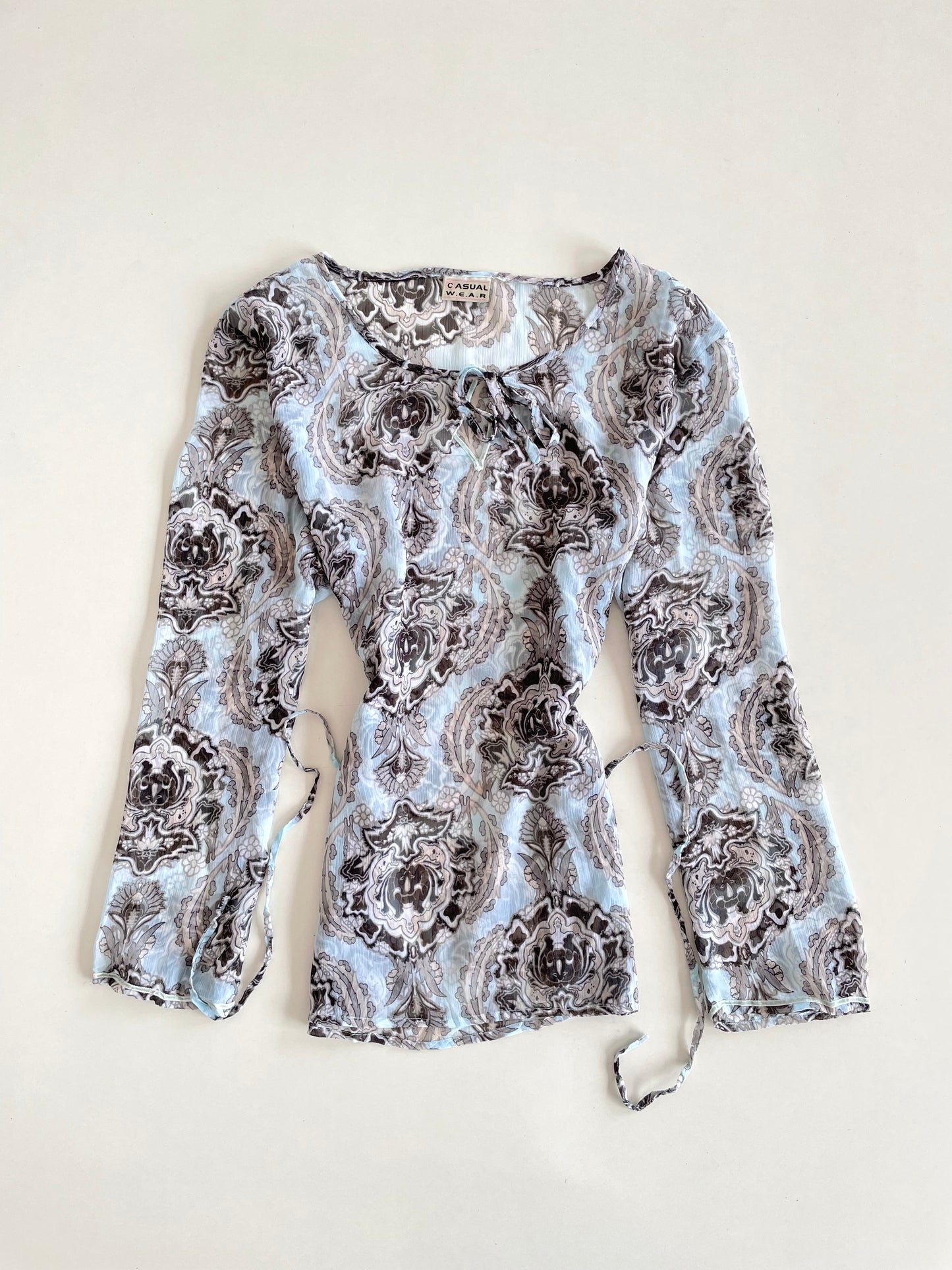 Vintage Sheer Top-Bust 46