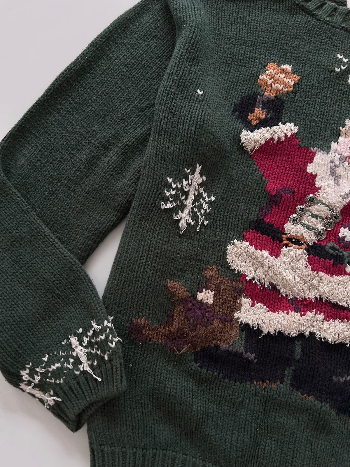 Cleo Embroidered Christmas Sweater-Bust 46