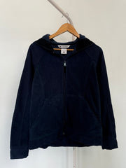 Columbia Blue Hooded Fleece Jacket-Bust 40