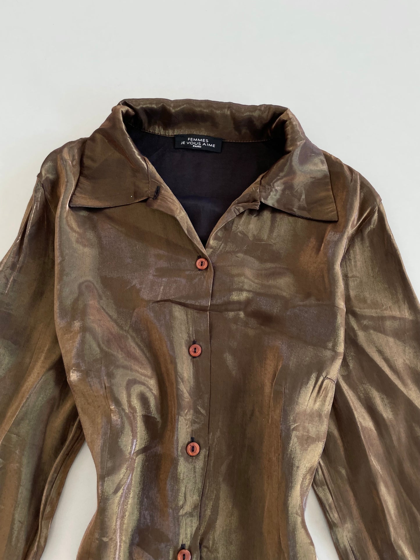 Femmes Organza Shirt-Bust 38