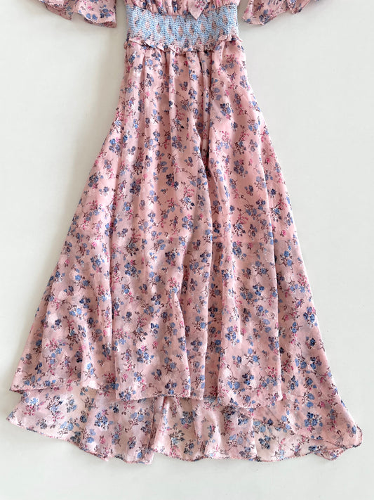 Floral Ruffle Dress-Bust 34 to 36