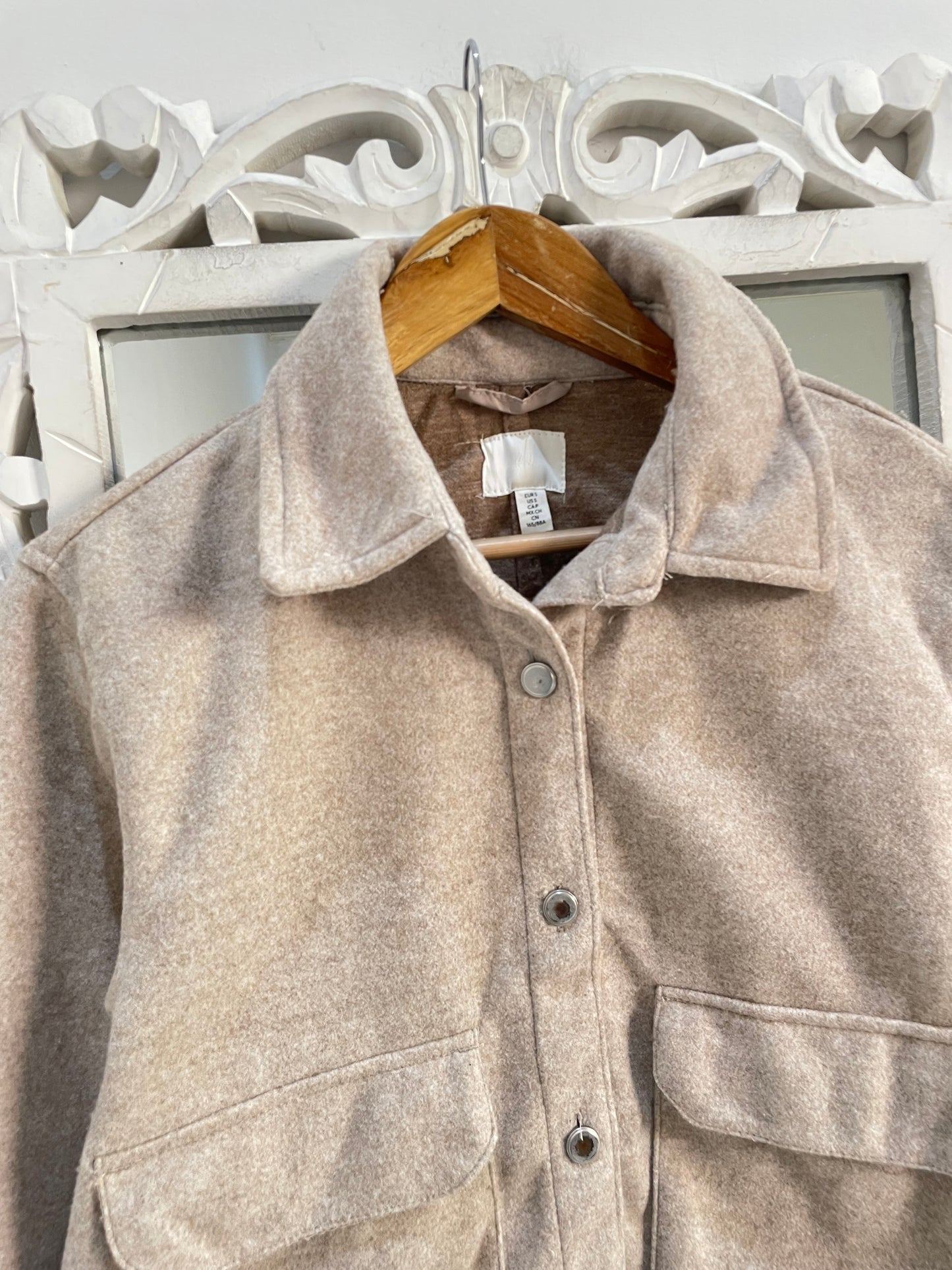 H&M Super Thick Shacket-Chest 38