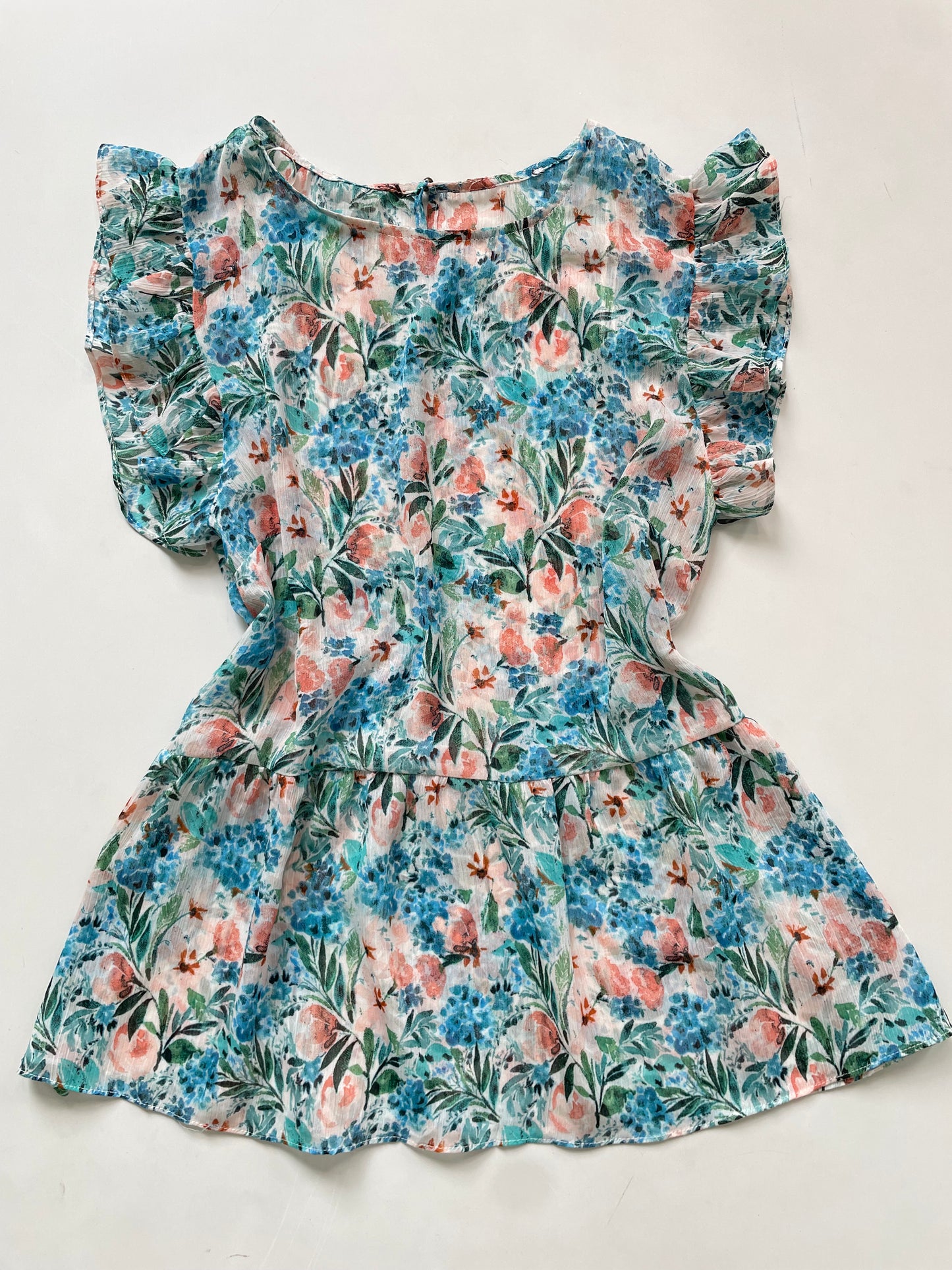 Sheer Soft Chiffon Top-Bust 36 to 38