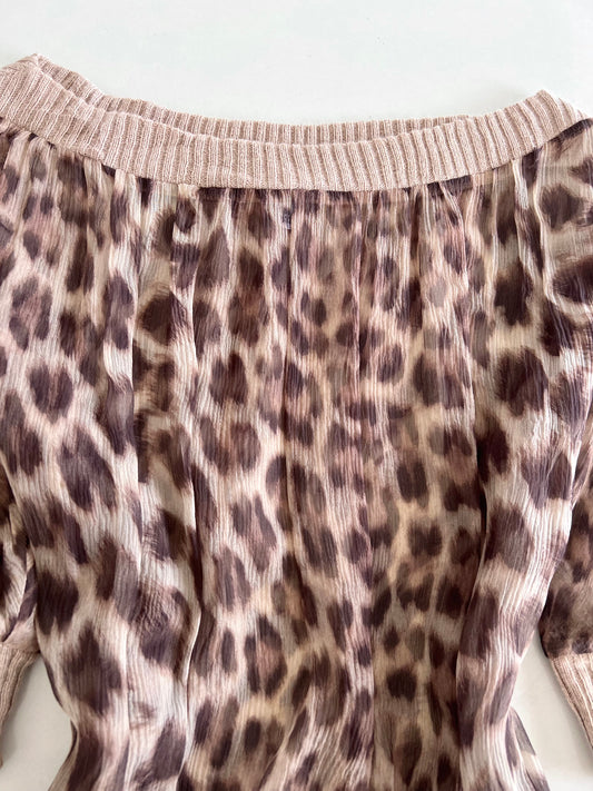 100% Silk Sheer Top-Bust 38