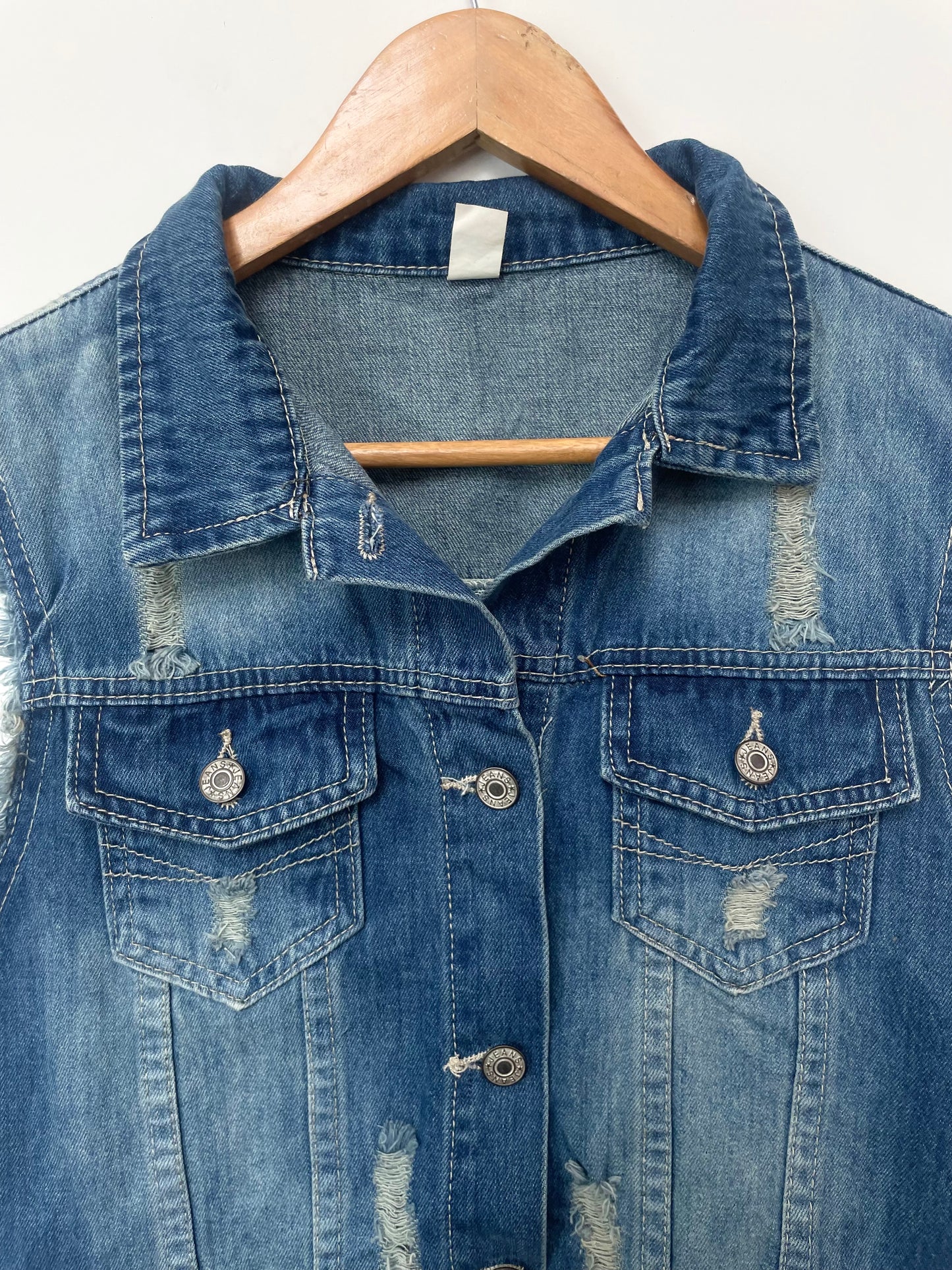 Denim Vest-Bust 38