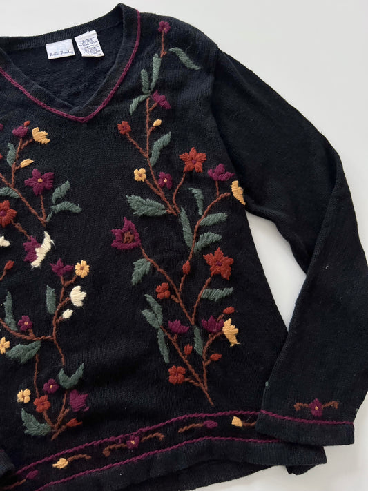 Bobbie Brooks Embroidered Sweater-Bust 46