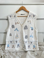 Load image into Gallery viewer, Vintage Christmas Sweater Vest-Bust 42
