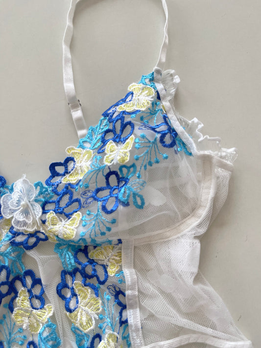 Lace Sheer Top-Bust 32 to 34