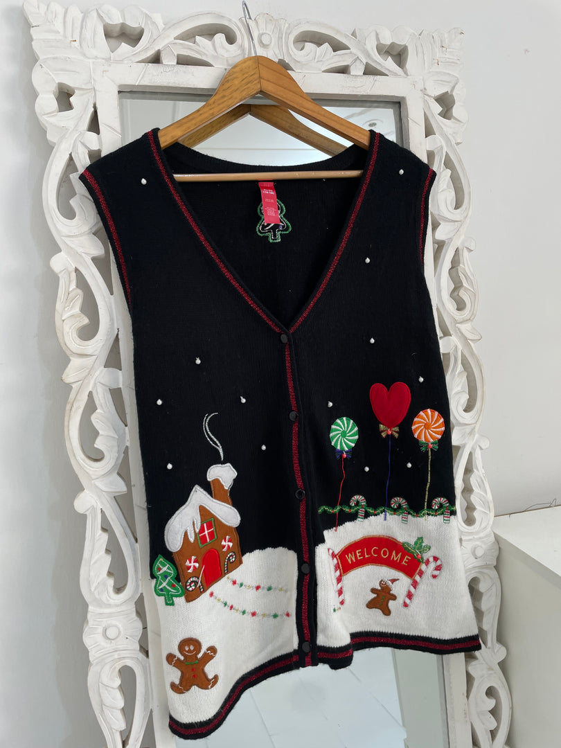 Christmas Sweater Vest-Bust 42