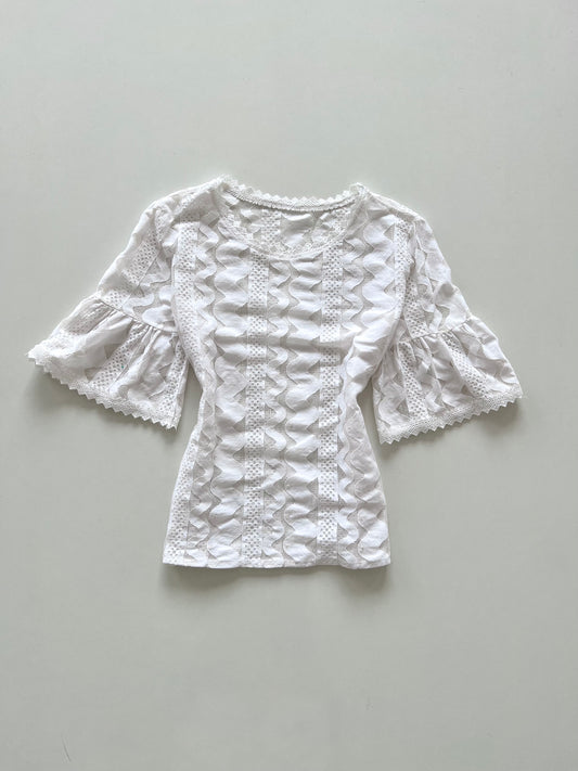 Lace Sheer Top-Bust 36