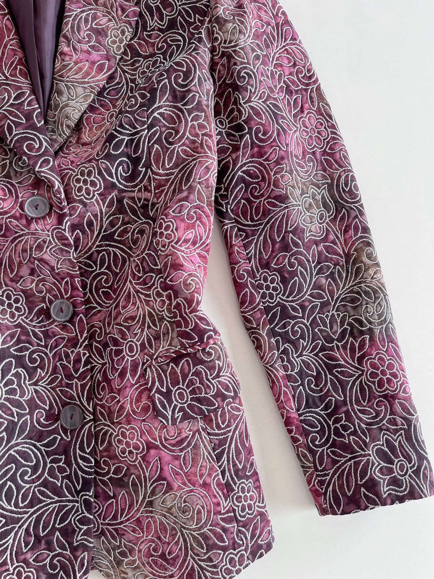 Embroidered Vintage Blazer-Bust 38
