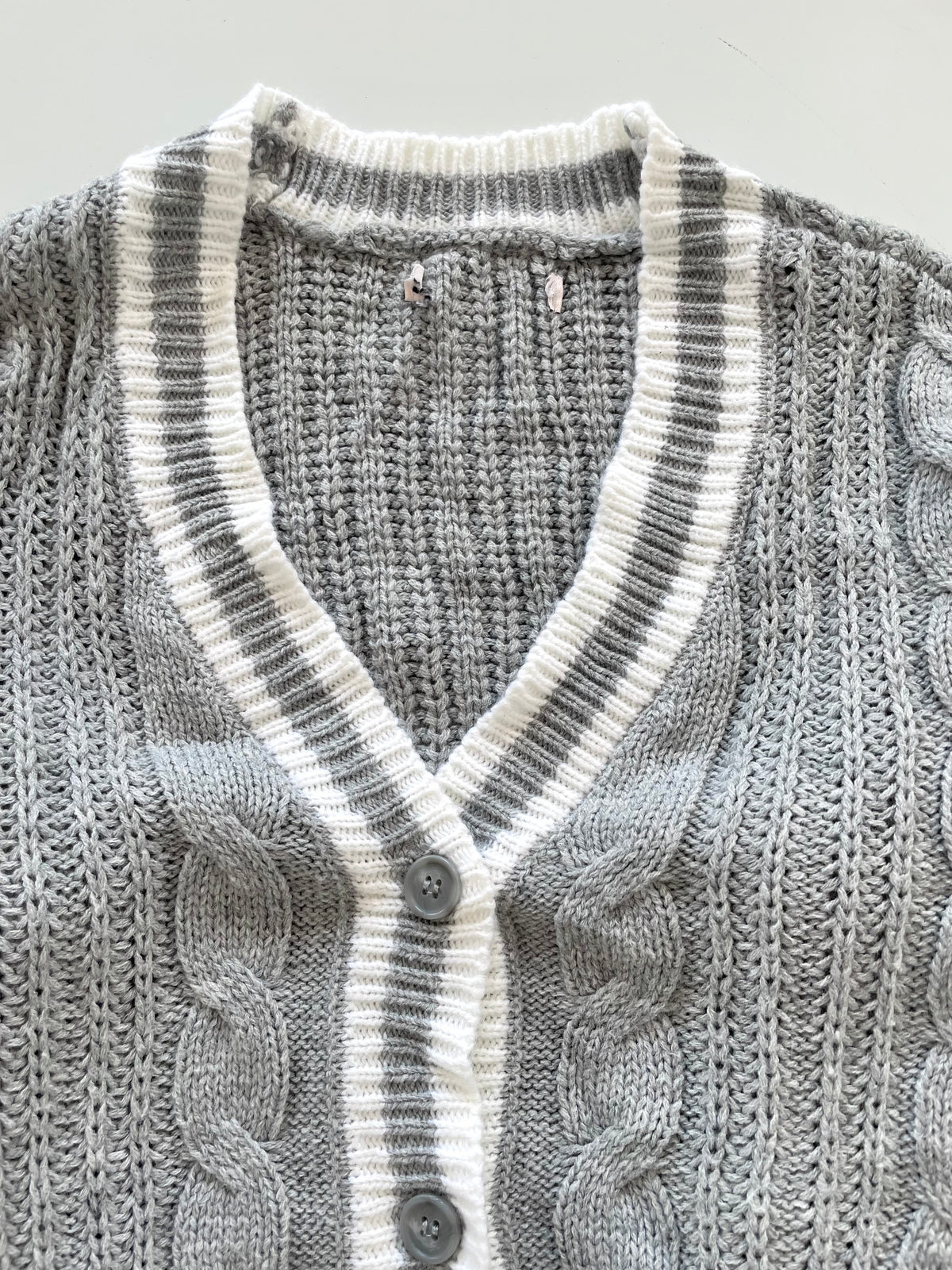 Solid Soft Sweater Cardigan-Bust 44