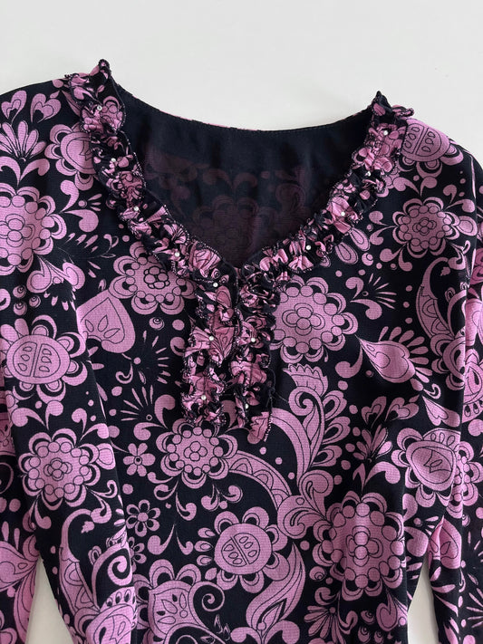Paisley Vintage Top-Bust 40 to 42